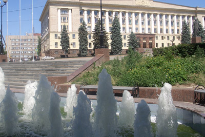 Соборная площадь. Каскад фонтанов
